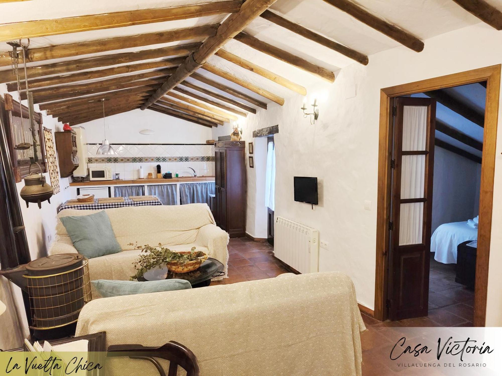 Conjunto Rural Casa Victoria Pensionat Villaluenga Del Rosario Exteriör bild