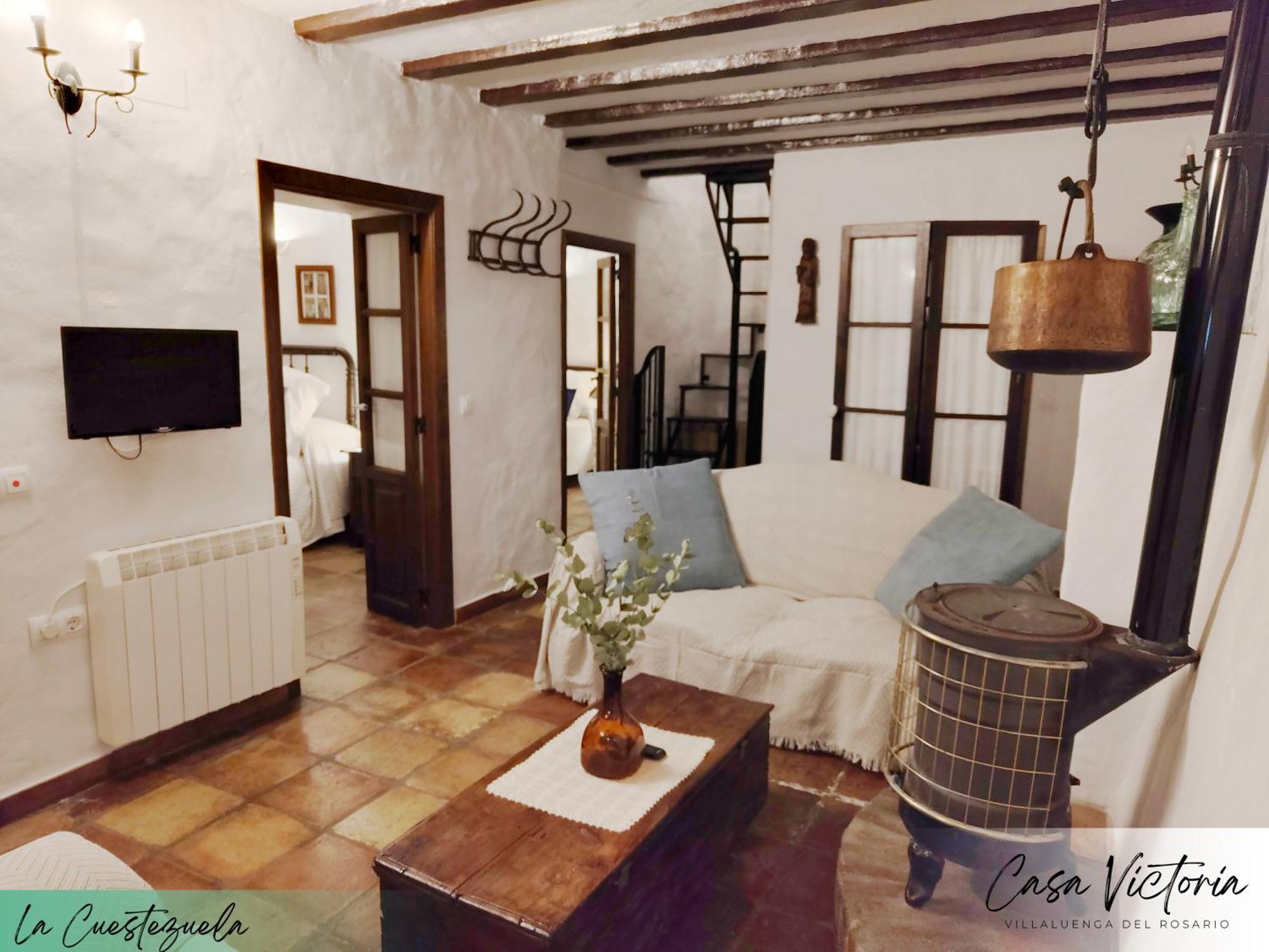 Conjunto Rural Casa Victoria Pensionat Villaluenga Del Rosario Exteriör bild