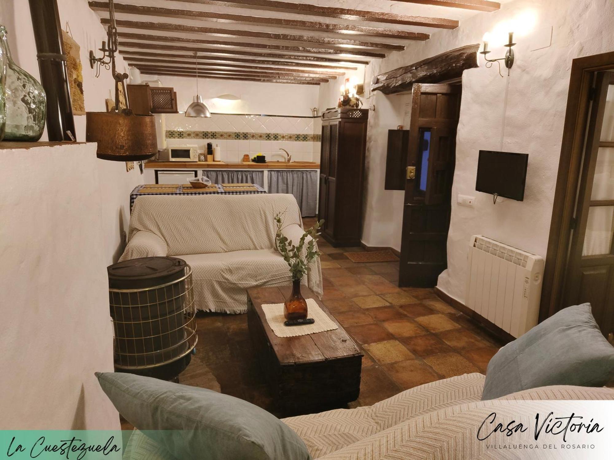 Conjunto Rural Casa Victoria Pensionat Villaluenga Del Rosario Exteriör bild